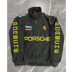 Blouson de course F1 - Vêtement d'extérieur brodé style vintage