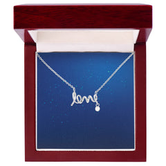 Scripted Love Necklace