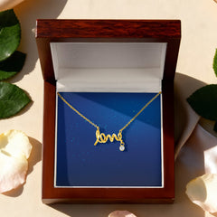 Scripted Love Necklace