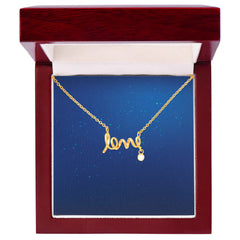 Scripted Love Necklace