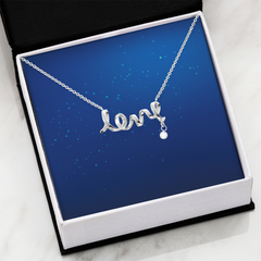 Scripted Love Necklace