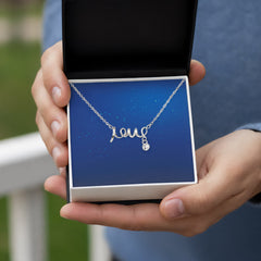 Scripted Love Necklace