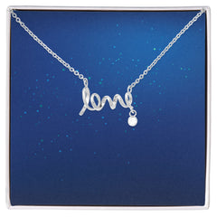 Scripted Love Necklace