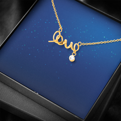 Scripted Love Necklace