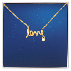 Scripted Love Necklace