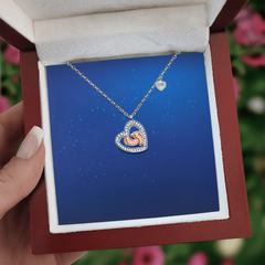 Baby Feet Heart Necklace